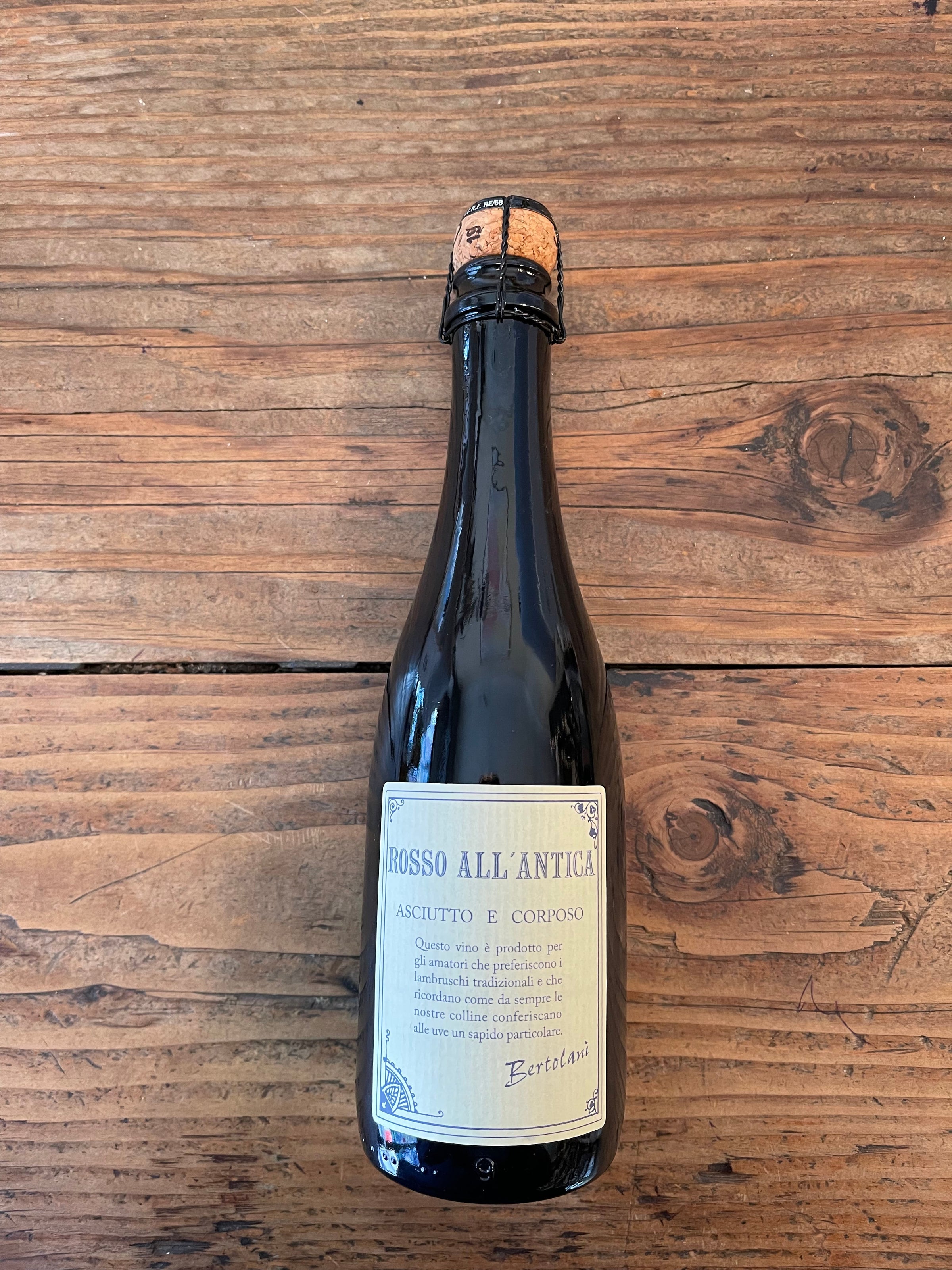 Alfredo Bertolani, Reggiano Lambrusco Rosso All'Antica, Italy